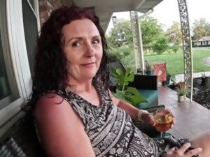 Male licks mature pussy and cums